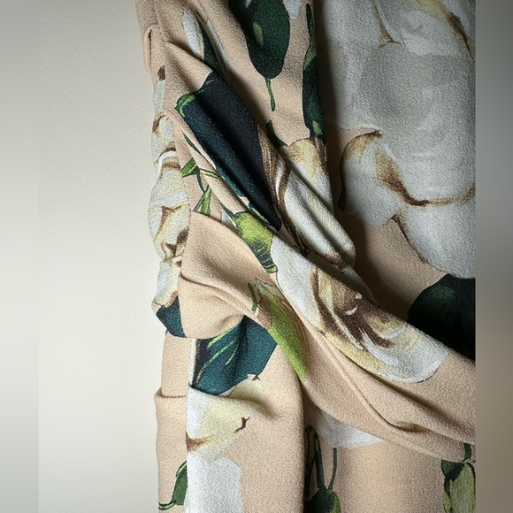 DOLCE & GABBANA Ruched silk Blush Rose black lace Dress 38 = USA 2 - Picture 4 of 16